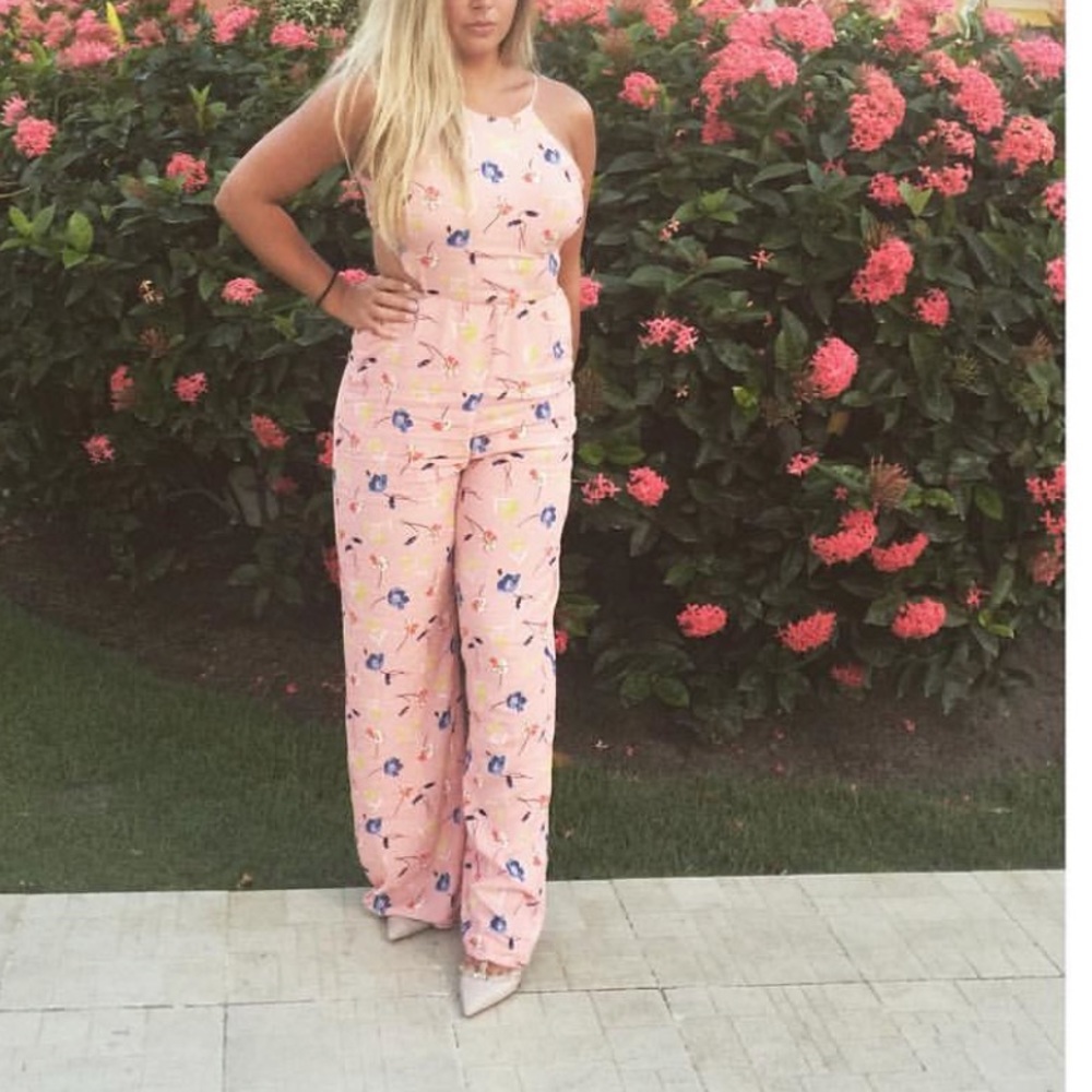 Floral jumpsuit zara size M